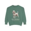 Toy Poodle Latin Sweatshirt, Light Green, front view