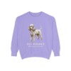 Toy Poodle Latin Sweatshirt, Violet, front view