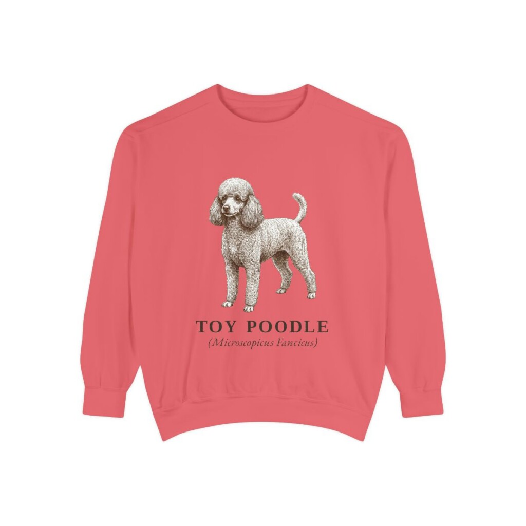 Toy Poodle Latin Sweatshirt, Watermelon, front view