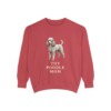 Toy Poodle Mom Sweatshirt, Crimson, front view