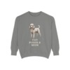 Toy Poodle Mom Sweatshirt, Grey, front view