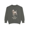 Toy Poodle Mom Sweatshirt, Pepper, front view