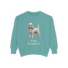 Toy Poodle Sweatshirt, Seafoam, front view