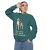 Treeing Walker Coonhound Sweatshirt, Blue Spruce, person 2 context