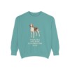 Treeing Walker Coonhound Dad Sweatshirt, Seafoam, front view