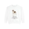 Treeing Walker Coonhound Dad Sweatshirt, White, front view