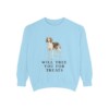 Treeing Walker Coonhound Humor Sweatshirt, Chambray, front view