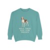 Treeing Walker Coonhound Humor Sweatshirt, Seafoam, front view