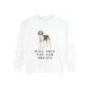 Treeing Walker Coonhound Humor Sweatshirt, White, front view