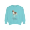 Treeing Walker Coonhound Latin Sweatshirt, Chalky Mint, front view