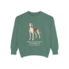 Treeing Walker Coonhound Latin Sweatshirt, Light Green, front view