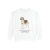 Treeing Walker Coonhound Latin Sweatshirt, White, front view