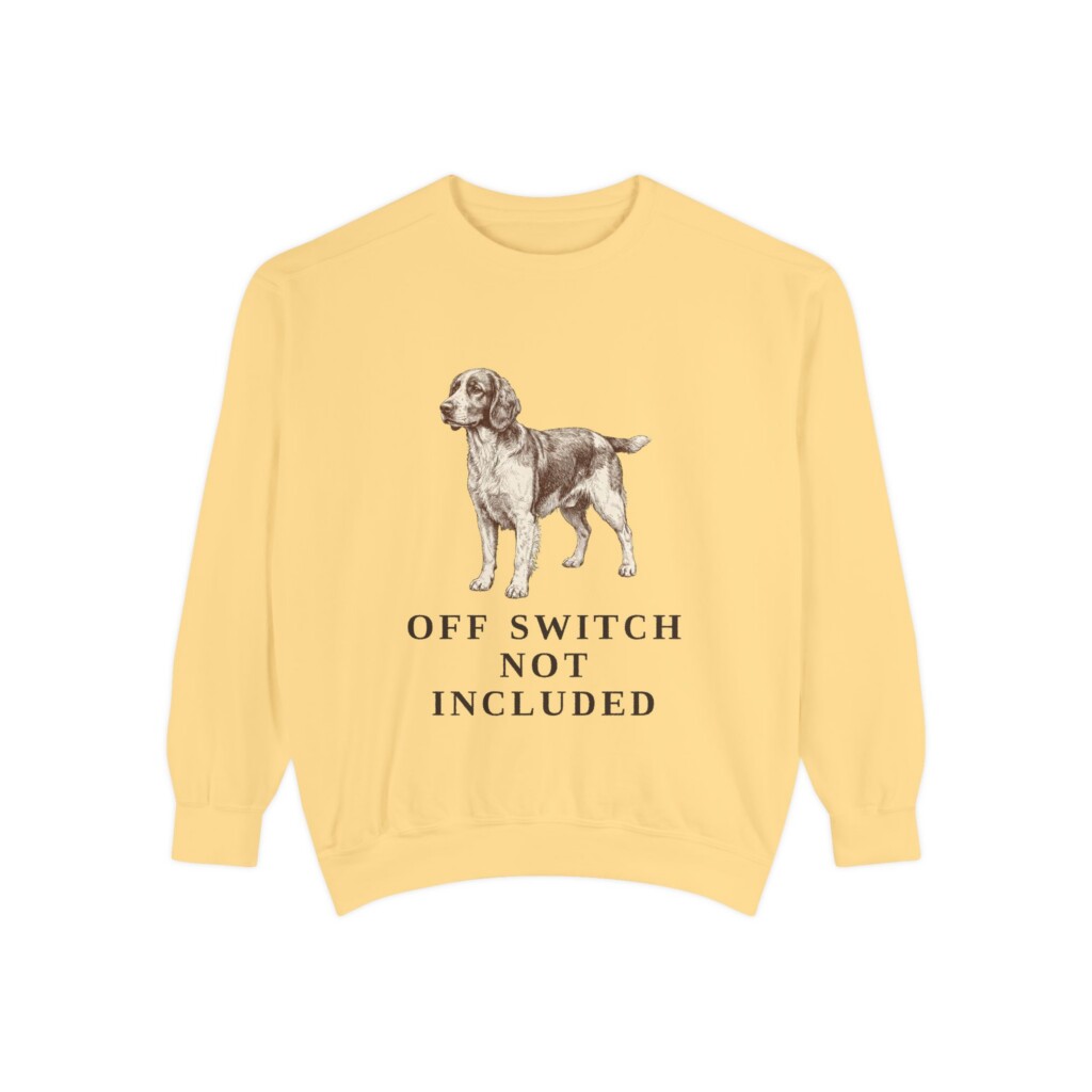 Welsh Springer Spaniel Humor Sweatshirt, Vintage Dog Sketch Crewneck, Dog Humor Gift