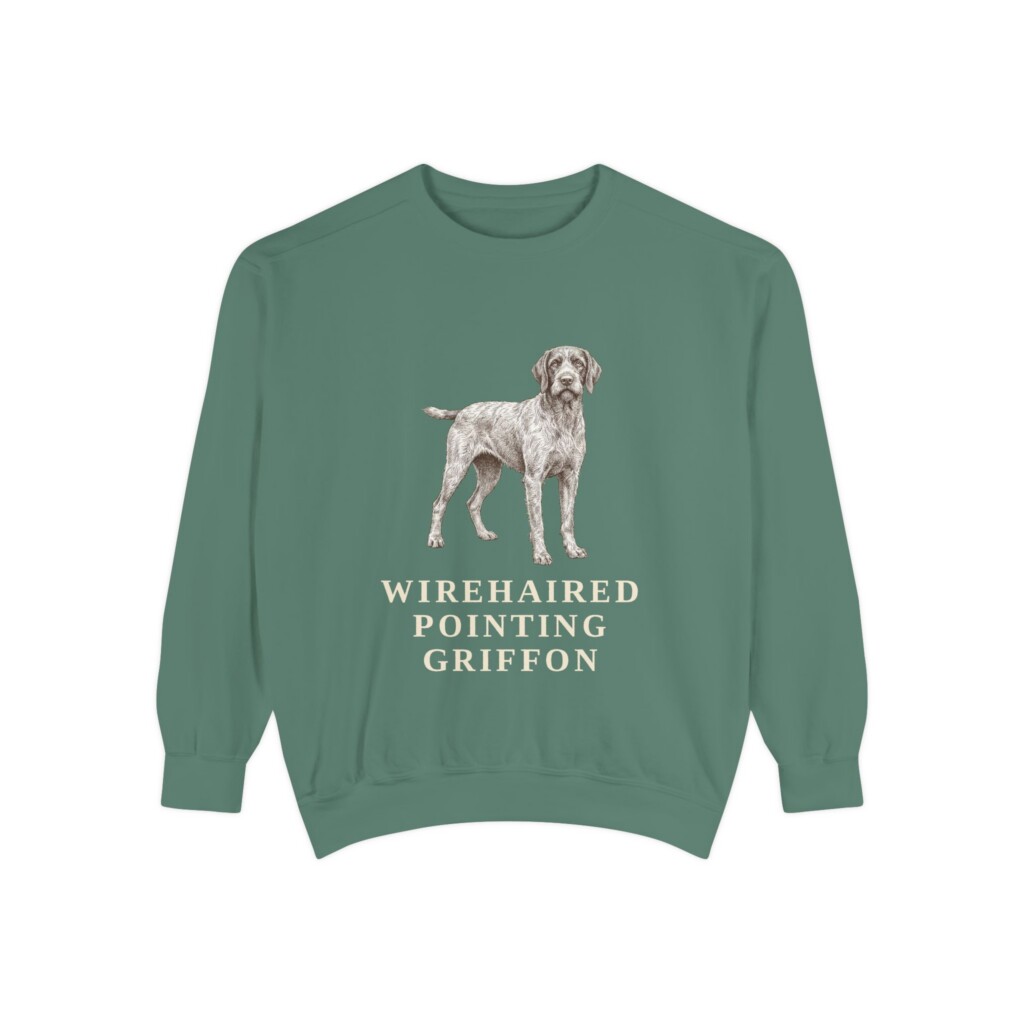 Wirehaired Pointing Griffon Sweatshirt, Vintage Dog Sketch Crewneck, Dog Lover Gift