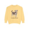 Yorkipoo Sweatshirt, Vintage Dog Sketch Crewneck, Dog Lover Gift