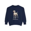Vizsla Sweatshirt, Vintage Dog Sketch Crewneck, Dog Lover Gift