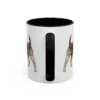 11oz Fox Terrier (Wire) Mug, Black, back view