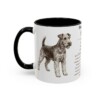 11oz Fox Terrier (Wire) Mug, Black, left side view