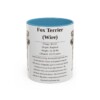 11oz Fox Terrier (Wire) Mug, Light Blue, front view
