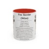 11oz Fox Terrier (Wire) Mug, Red, front view