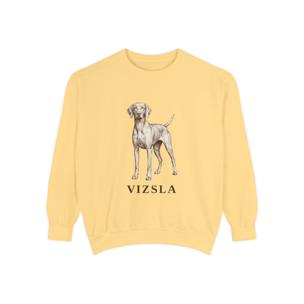 Vizsla Sweatshirt, Vintage Dog Sketch Crewneck, Dog Lover Gift