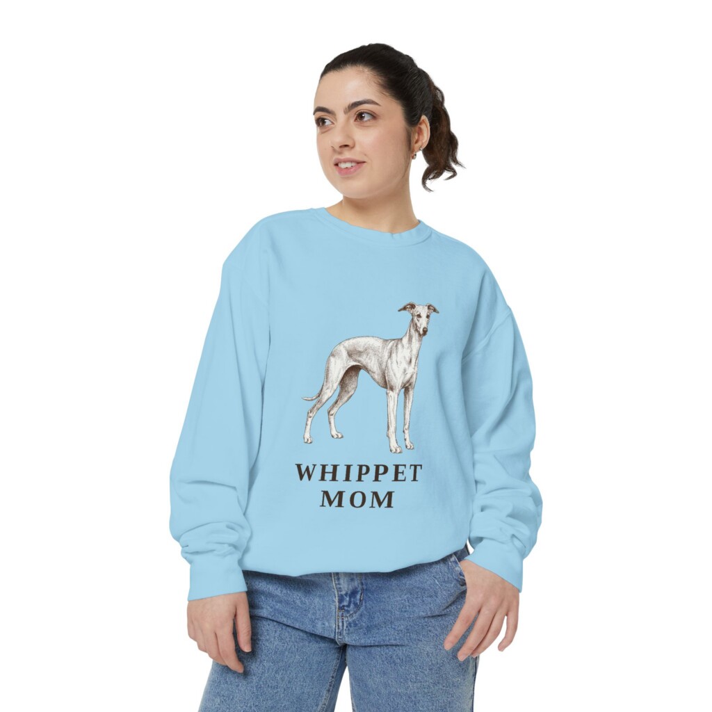 12374237525701591373_2048.jpeg Whippet Mom Sweatshirt, Vintage Dog Sketch Crewneck, Dog Mom Gift