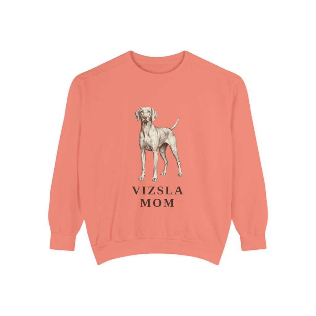 Vizsla Mom Sweatshirt, Vintage Dog Sketch Crewneck, Dog Mom Gift