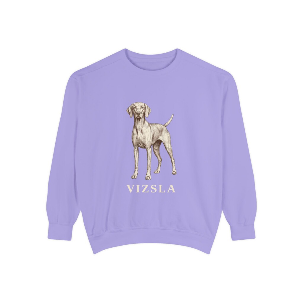Vizsla Sweatshirt, Vintage Dog Sketch Crewneck, Dog Lover Gift