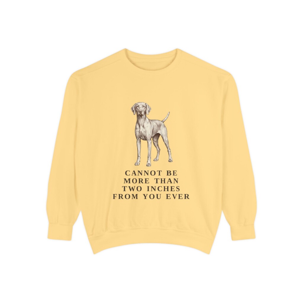 Vizsla Humor Sweatshirt, Vintage Dog Sketch Crewneck, Dog Humor Gift