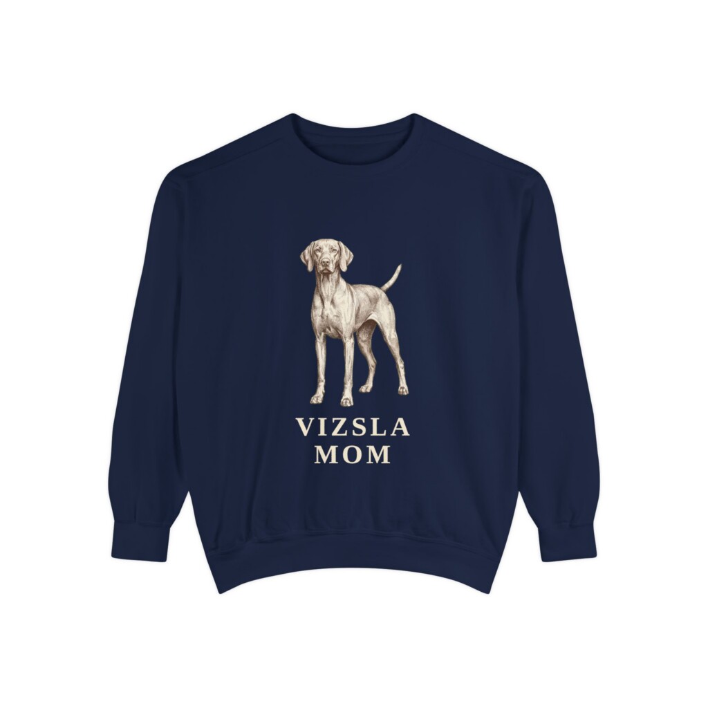 Vizsla Mom Sweatshirt, Vintage Dog Sketch Crewneck, Dog Mom Gift