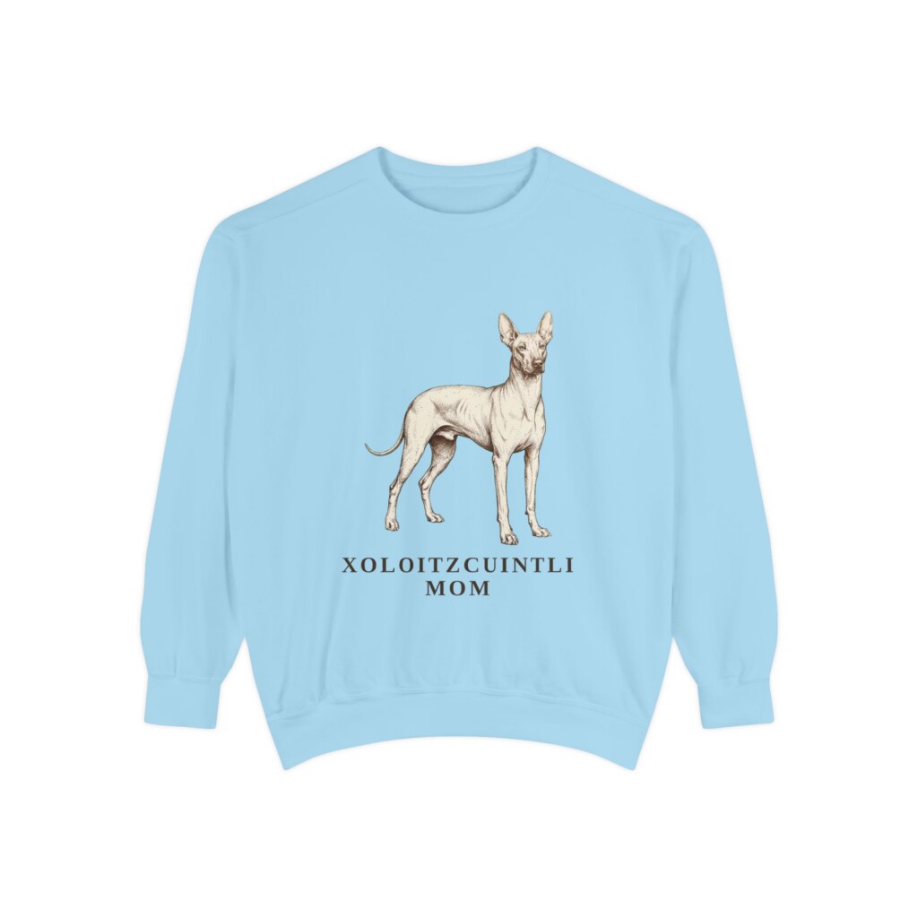 Xoloitzcuintli Mom Sweatshirt, Vintage Dog Sketch Crewneck, Dog Mom Gift