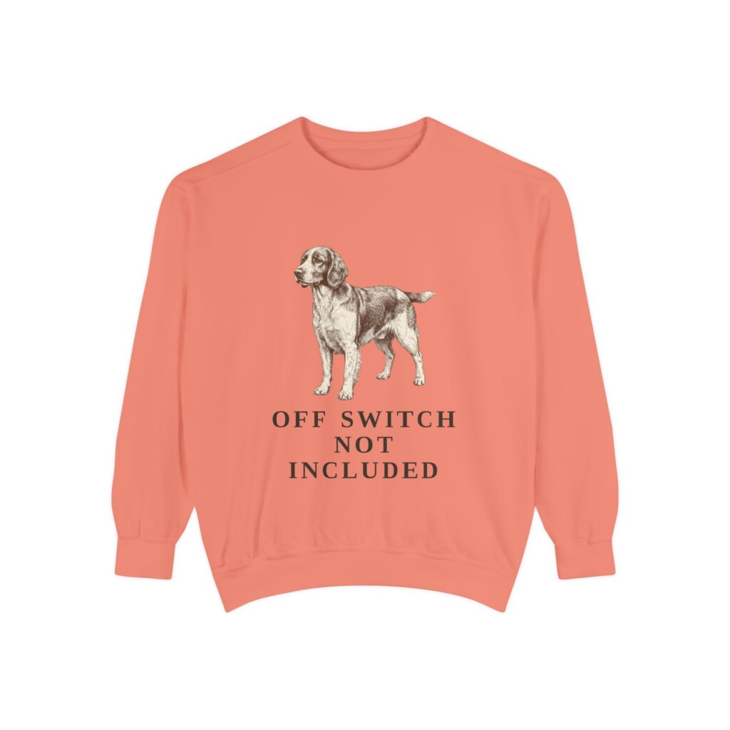 Welsh Springer Spaniel Humor Sweatshirt, Vintage Dog Sketch Crewneck, Dog Humor Gift