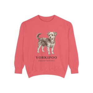 Yorkipoo Latin Sweatshirt, Vintage Dog Sketch Crewneck, Dog Latin Gift