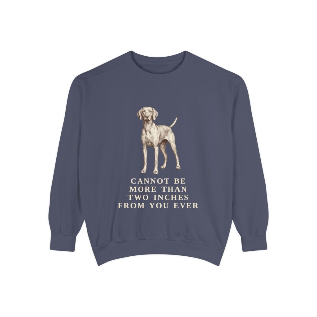 Vizsla Humor Sweatshirt, Vintage Dog Sketch Crewneck, Dog Humor Gift
