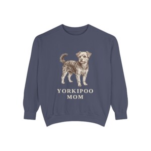 Yorkipoo Mom Sweatshirt, Vintage Dog Sketch Crewneck, Dog Mom Gift