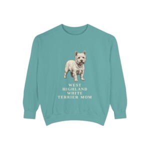 16813244652238781619_2048.jpeg West Highland White Terrier Mom Sweatshirt, Vintage Dog Sketch Crewneck, Dog Mom Gift