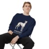Whippet Latin Sweatshirt, Vintage Dog Sketch Crewneck, Dog Latin Gift
