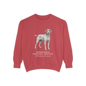 Wirehaired Pointing Griffon Latin Sweatshirt, Vintage Dog Sketch Crewneck, Dog Latin Gift