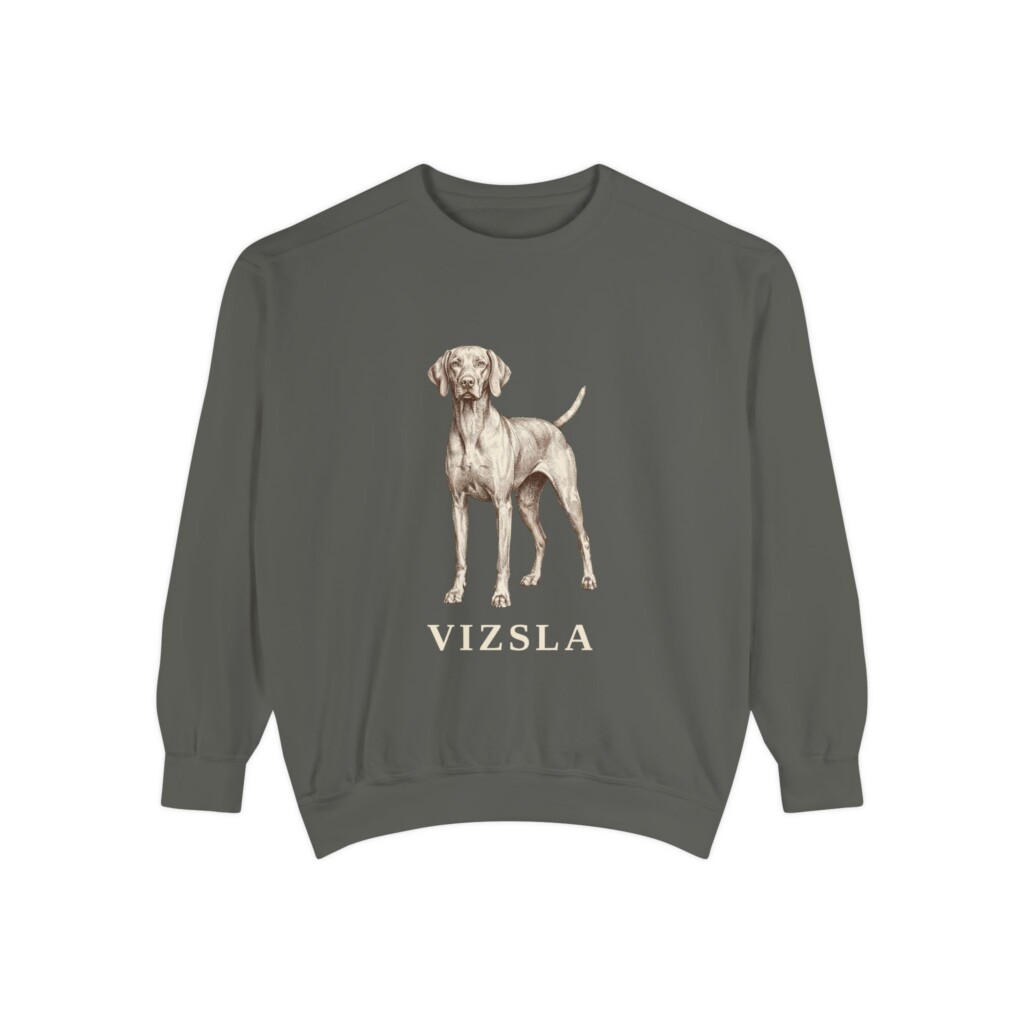 Vizsla Sweatshirt, Vintage Dog Sketch Crewneck, Dog Lover Gift