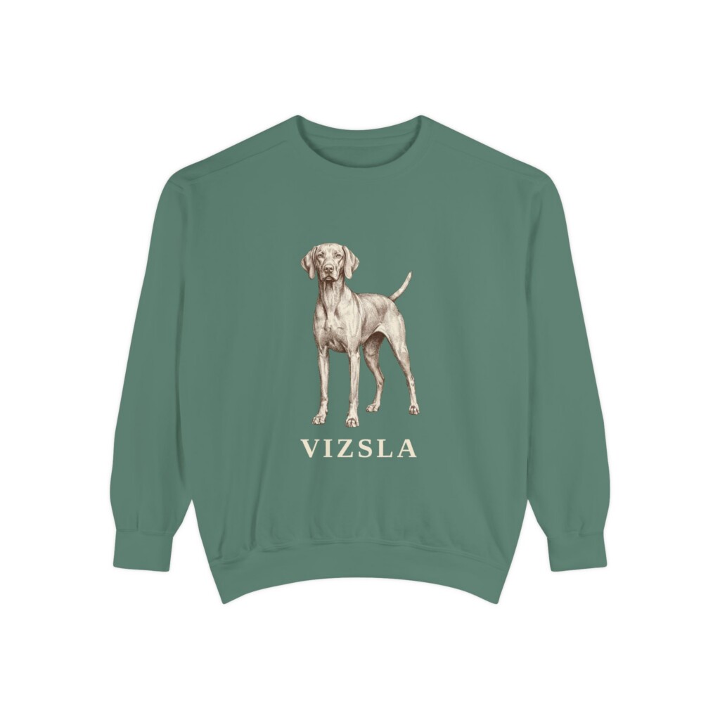 Vizsla Sweatshirt, Vintage Dog Sketch Crewneck, Dog Lover Gift