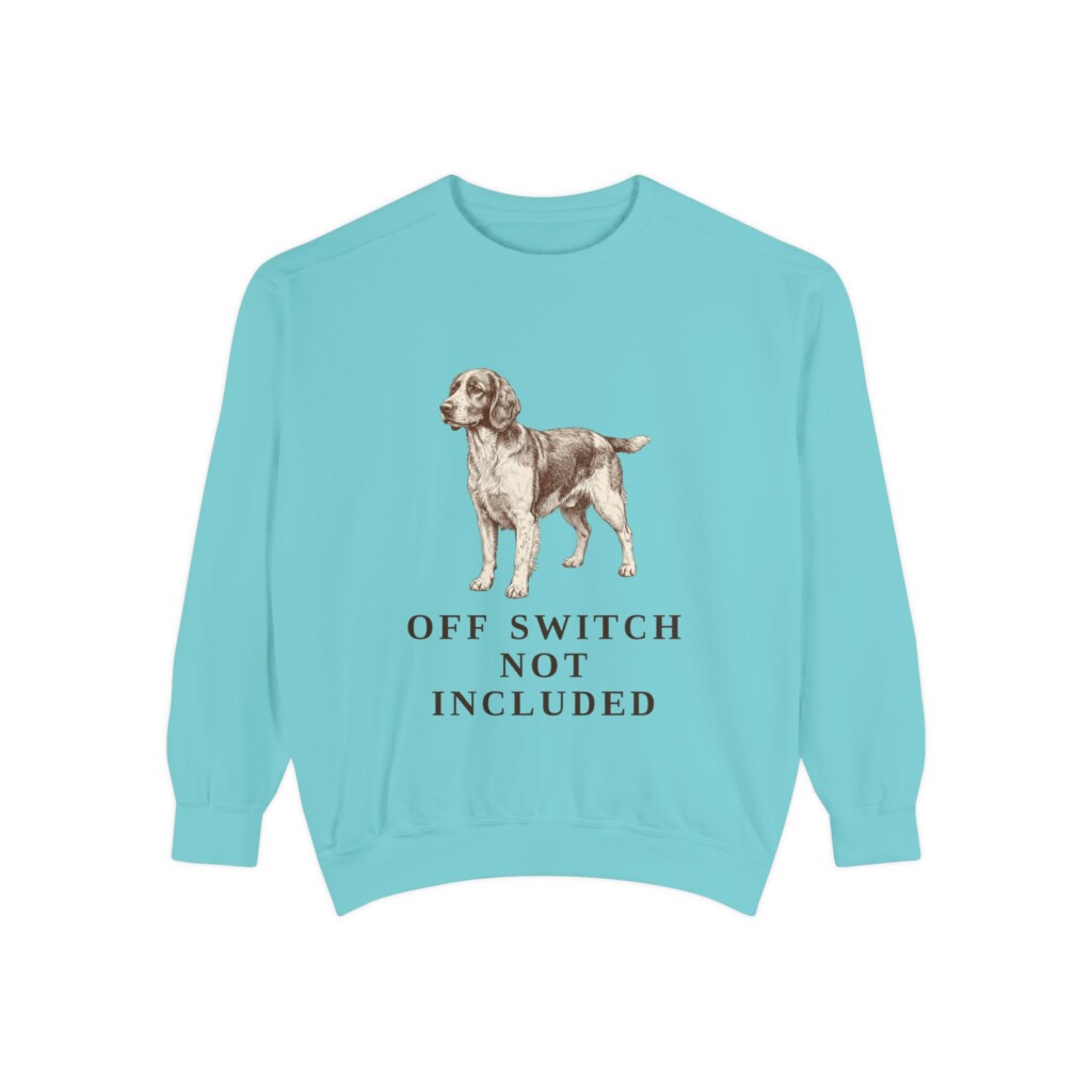 Welsh Springer Spaniel Humor Sweatshirt, Vintage Dog Sketch Crewneck, Dog Humor Gift