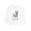 West Highland White Terrier Latin Sweatshirt, Vintage Dog Sketch Crewneck, Dog Latin Gift
