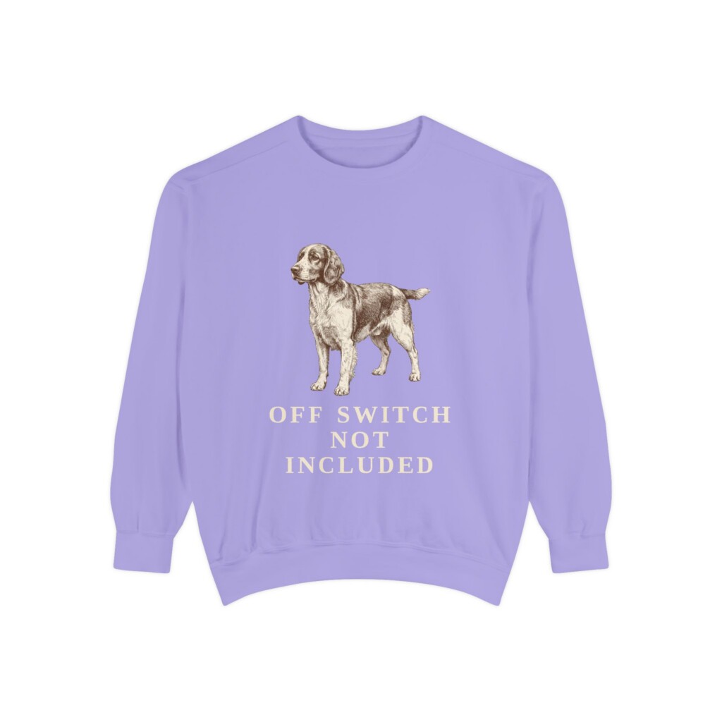 Welsh Springer Spaniel Humor Sweatshirt, Vintage Dog Sketch Crewneck, Dog Humor Gift