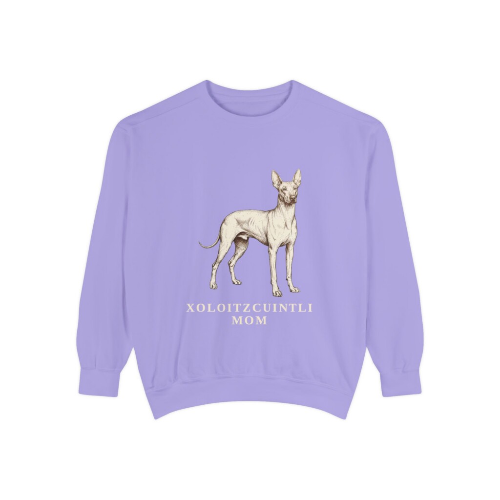 Xoloitzcuintli Mom Sweatshirt, Vintage Dog Sketch Crewneck, Dog Mom Gift