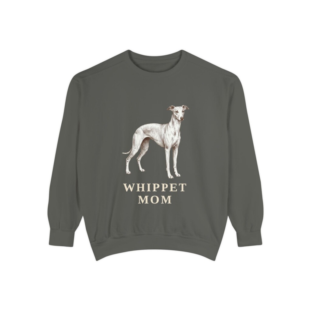 3828534439213365050_2048.jpeg Whippet Mom Sweatshirt, Vintage Dog Sketch Crewneck, Dog Mom Gift