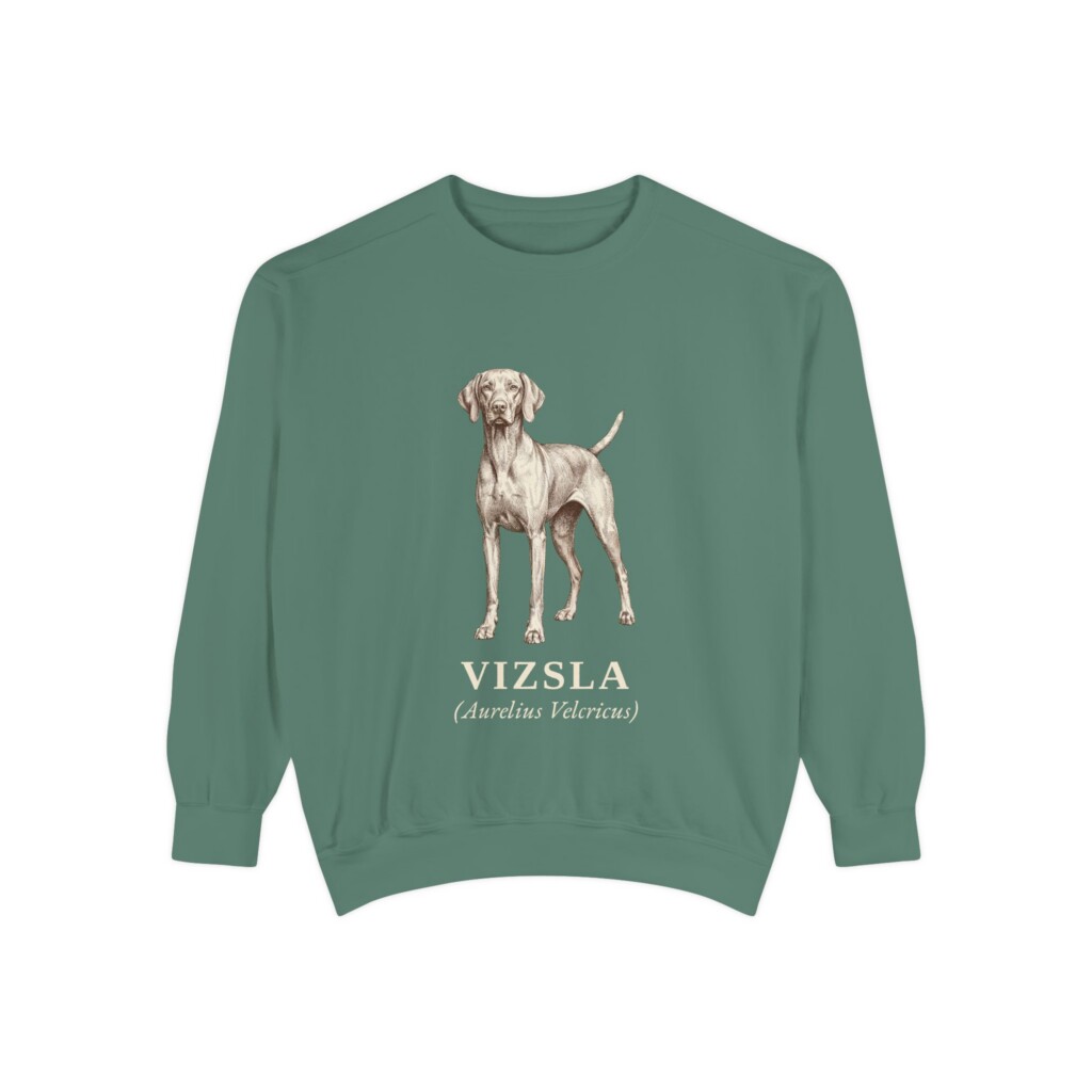 Vizsla Latin Sweatshirt, Vintage Dog Sketch Crewneck, Dog Latin Gift