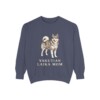 Yakutian Laika Mom Sweatshirt, Vintage Dog Sketch Crewneck, Dog Mom Gift