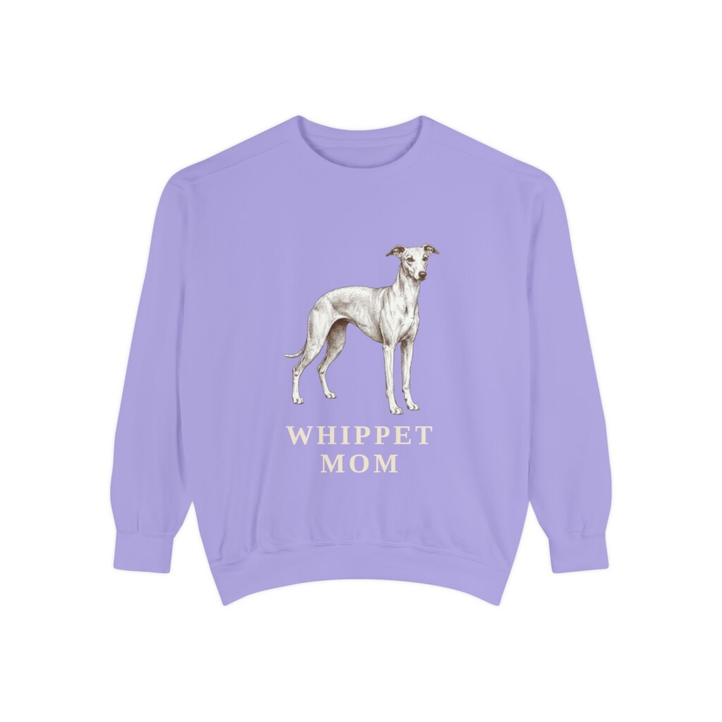 4059369120992815590_2048.jpeg Whippet Mom Sweatshirt, Vintage Dog Sketch Crewneck, Dog Mom Gift