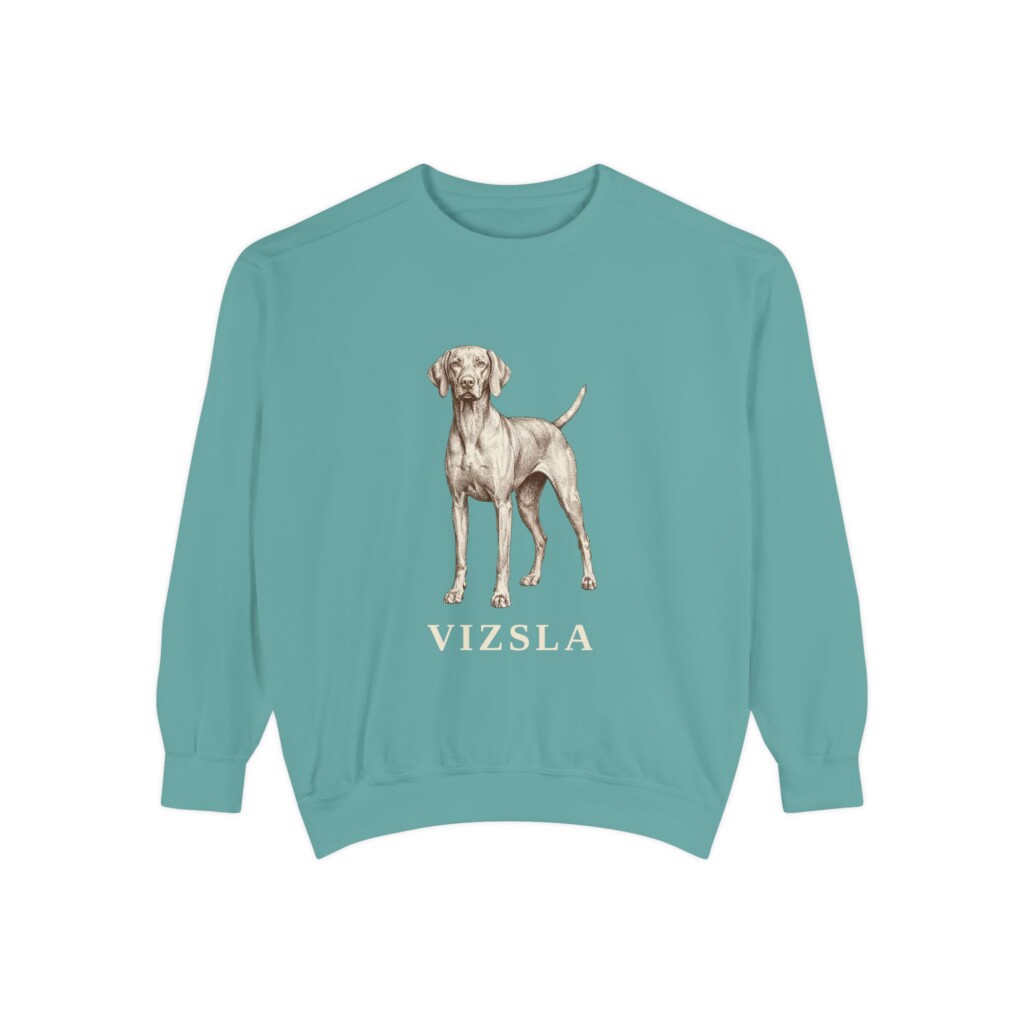 Vizsla Sweatshirt, Vintage Dog Sketch Crewneck, Dog Lover Gift