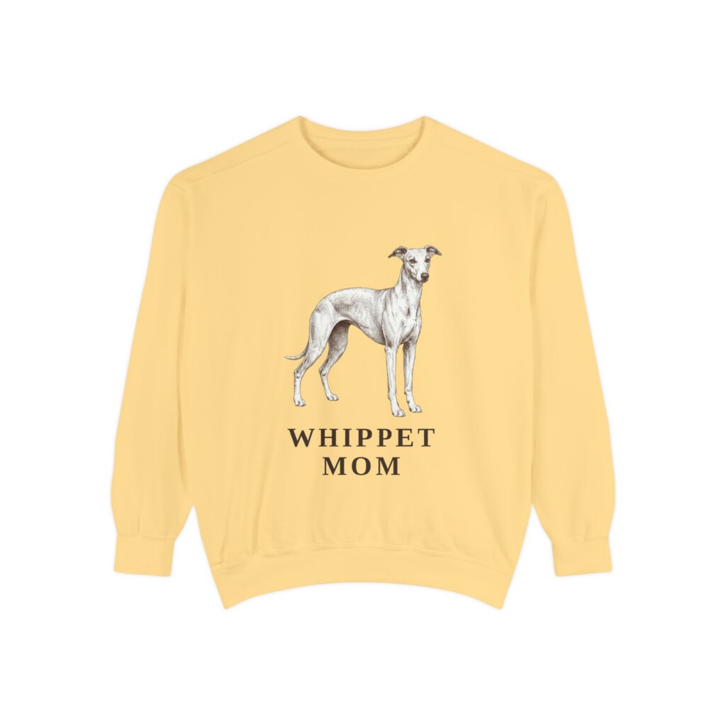 4554400116629089788_2048.jpeg Whippet Mom Sweatshirt, Vintage Dog Sketch Crewneck, Dog Mom Gift
